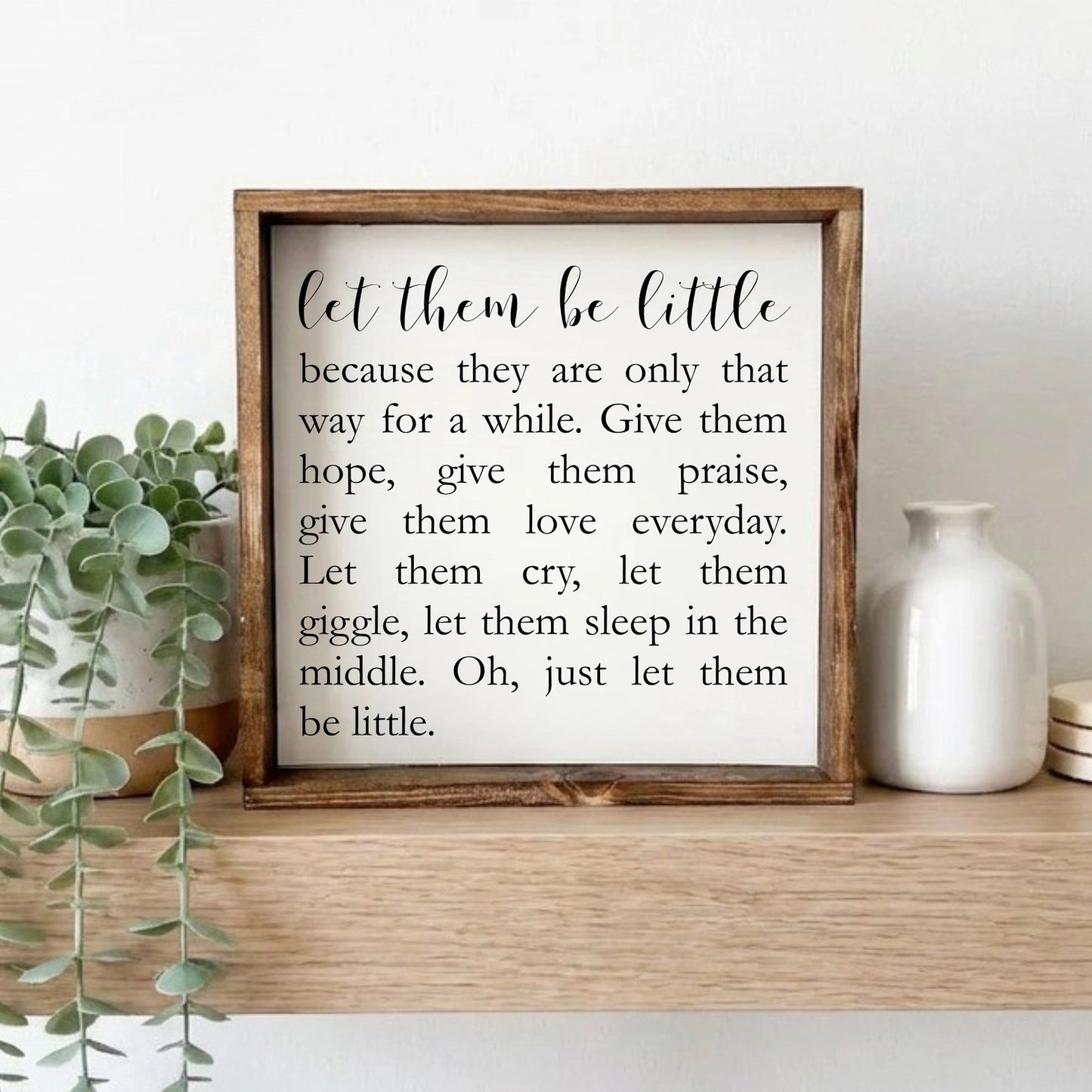 Let Them Be Little | Framed Art Print