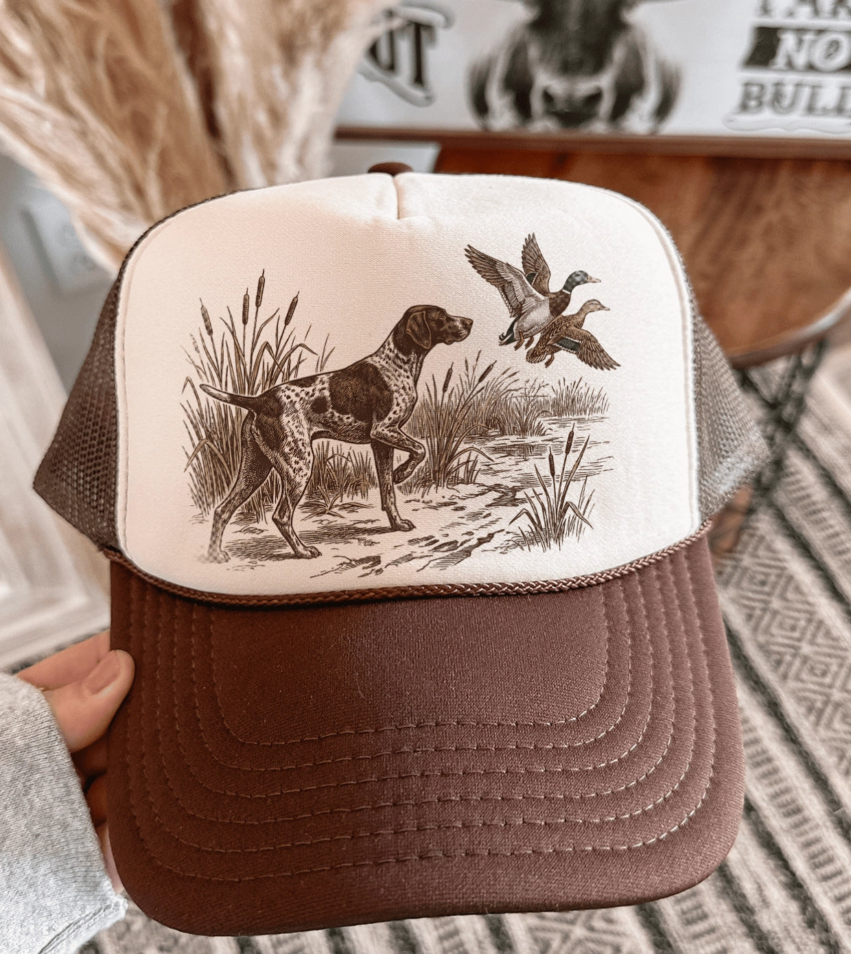 Vintage Hunting Dog Trucker Hat