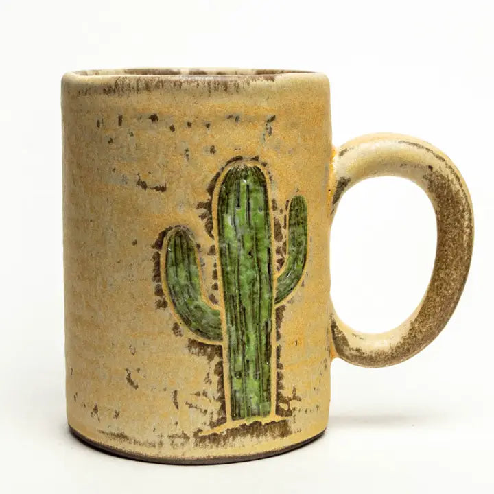 Saguaro Cactus Stoneware Mug – 14 oz