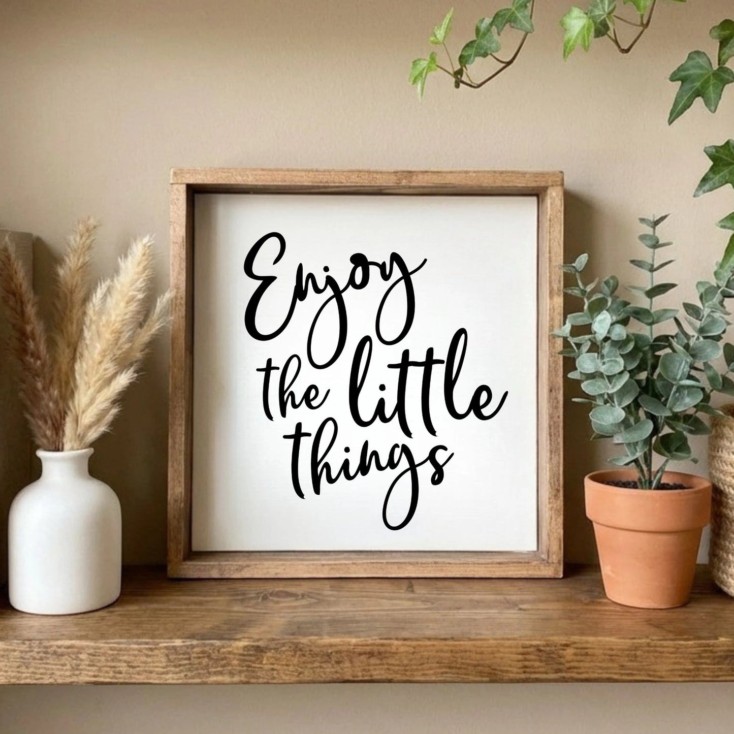 Enjoy the Little Things | Framed Art Print