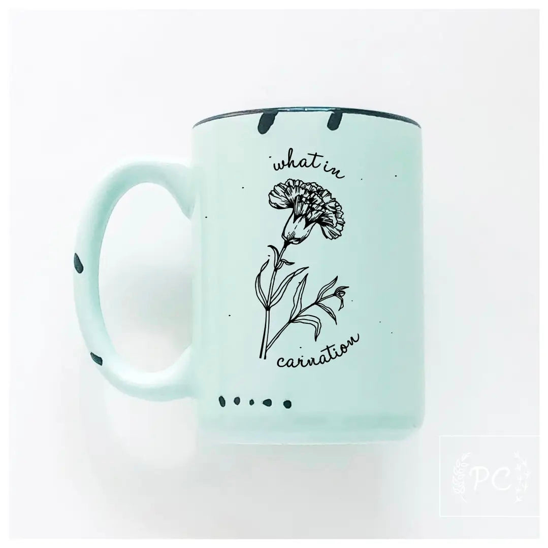 What in Carnation Mug