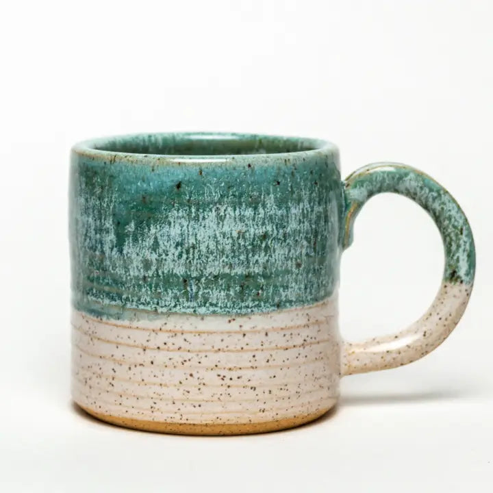 Turquoise Horizon Stoneware Mug – 12–14 oz
