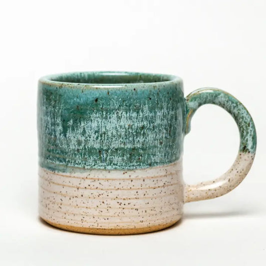 Turquoise Horizon Stoneware Mug – 12–14 oz