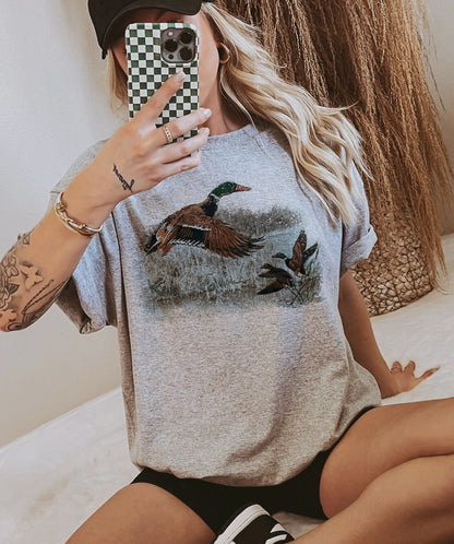 Vintage Duck Flight Crewneck & Tee