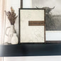 How Lucky Are We | Floral Framed Wood Sign
