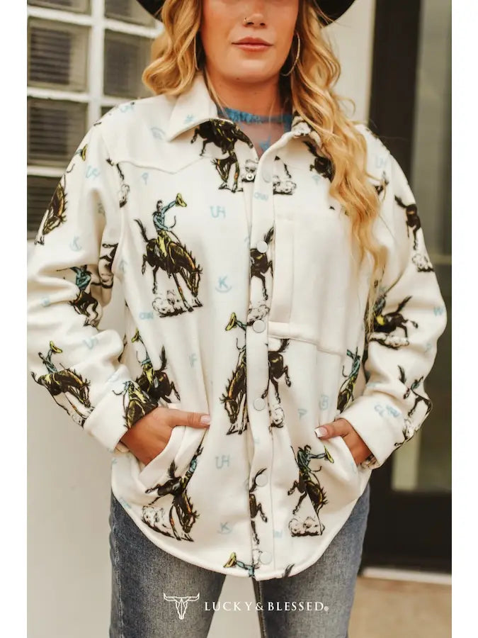Bronc Rider Fleece Shacket