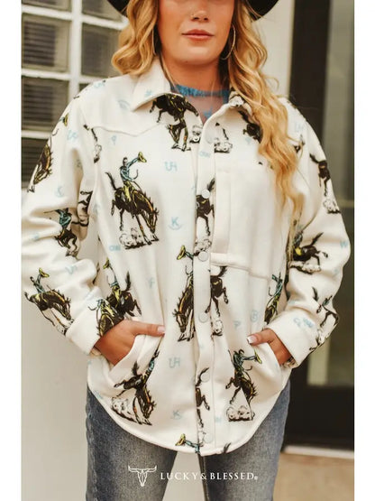 Bronc Rider Fleece Shacket