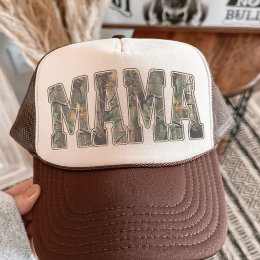 “MAMA” Camo Trucker Hat