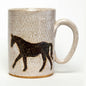 Rustic Horse Stoneware Mug – 14 oz