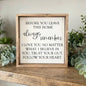 Before You Leave This Home | Framed Art Print