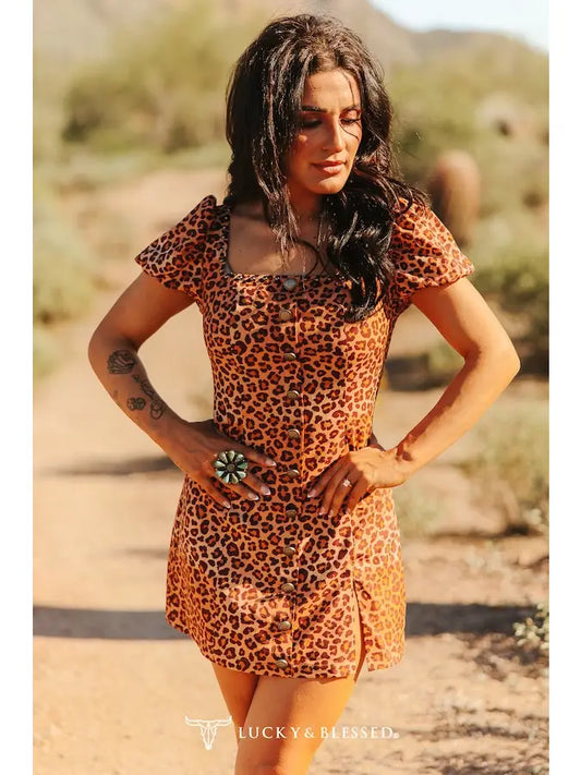 Wild Heart Leopard Mini Dress