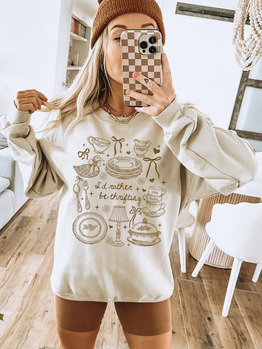 I’d Rather Be Thrifting Crewneck