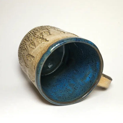 Midnight Prairie Wheat Stoneware Mug – 14 oz