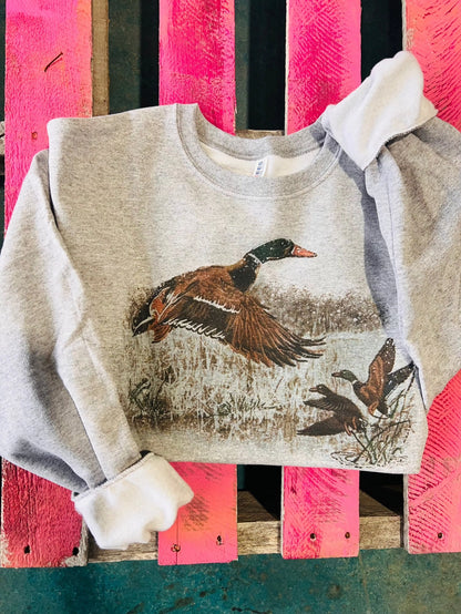 Vintage Duck Flight Crewneck & Tee
