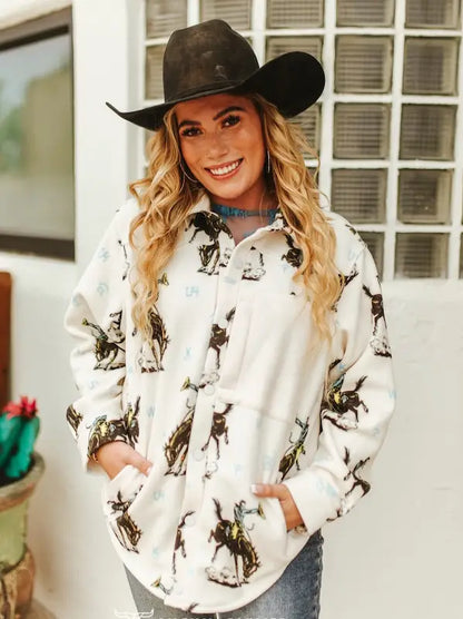 Bronc Rider Fleece Shacket