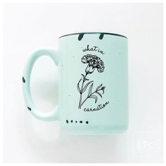 What in Carnation Mug