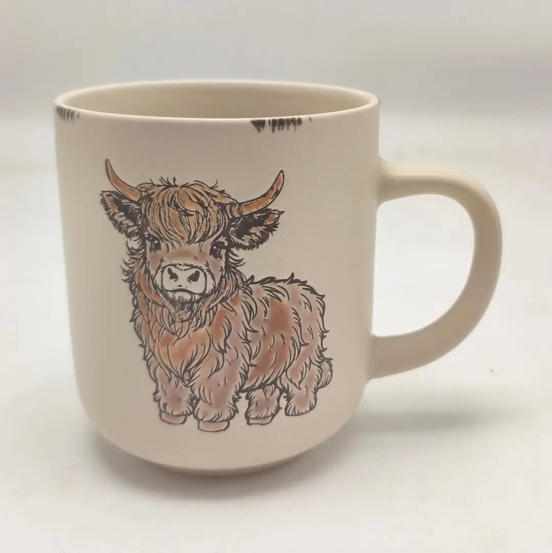 Highland Cow Mug – 18oz 🐄